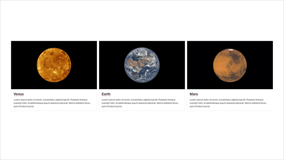 Exemple de bloc Card Deck